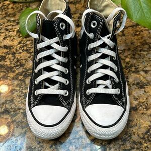 Converse Women’s Black High Tops Size 6.5